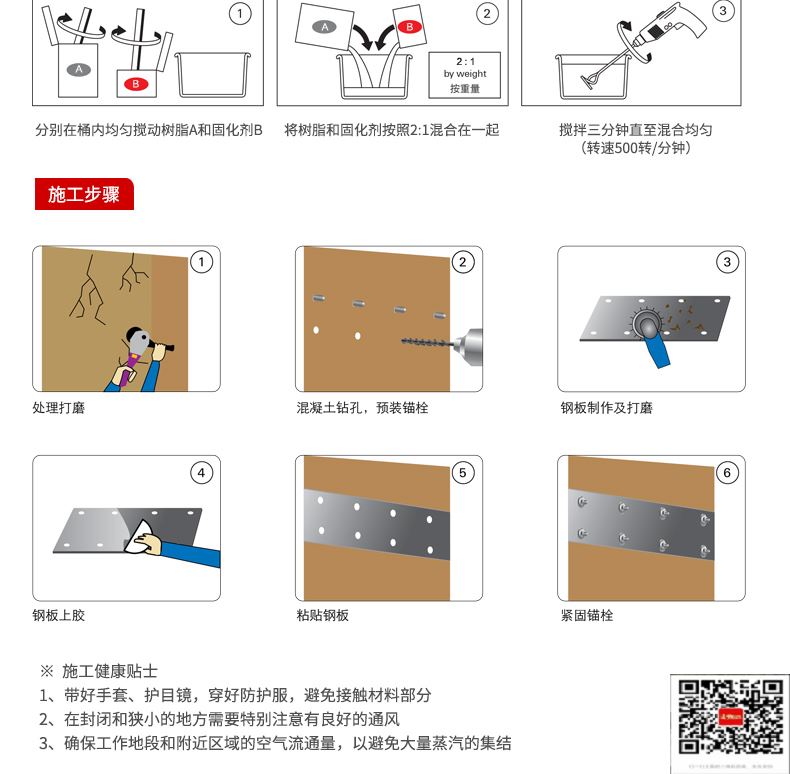 包钢阿克塞粘钢加固施工过程